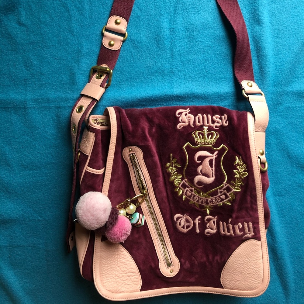 Juicy couture messenger tote bag